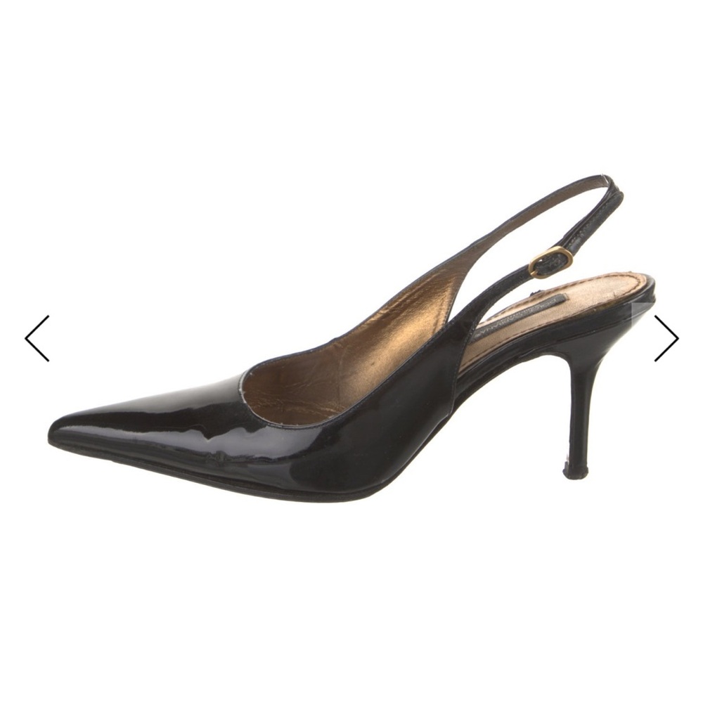 DOLCE & GABBANA patent sling back pumps